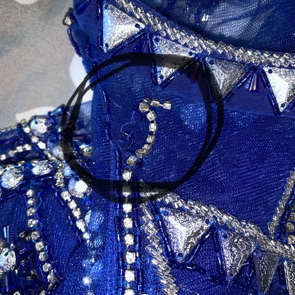 Royal Blue Prom Dress - Picture 7 of 8